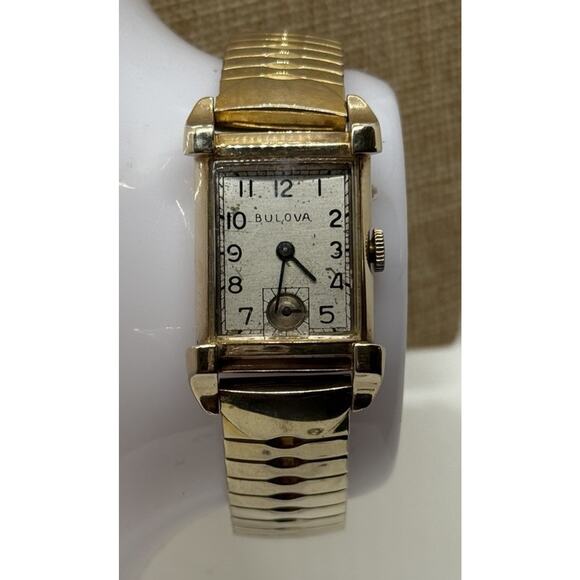 Bulova Hand Wind Wrist Watch 10K Gold Filled VTG 1965 With Second Hand - Picture 13 of 14